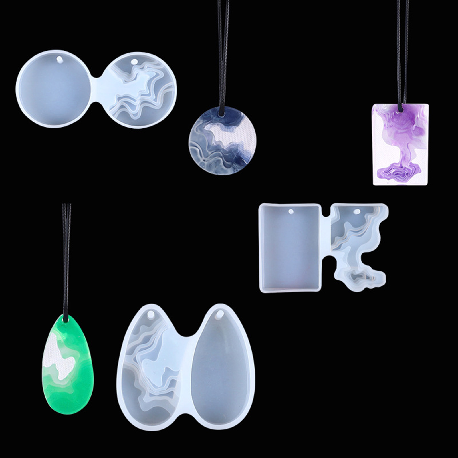 Art Craft Show - Conjunto de 3 Moldes de Silicone