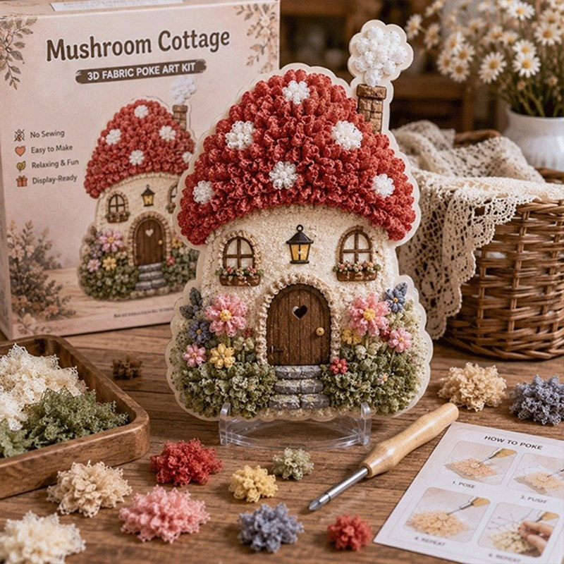 Art Craft Village - Kit de Arte em Tecido 3D