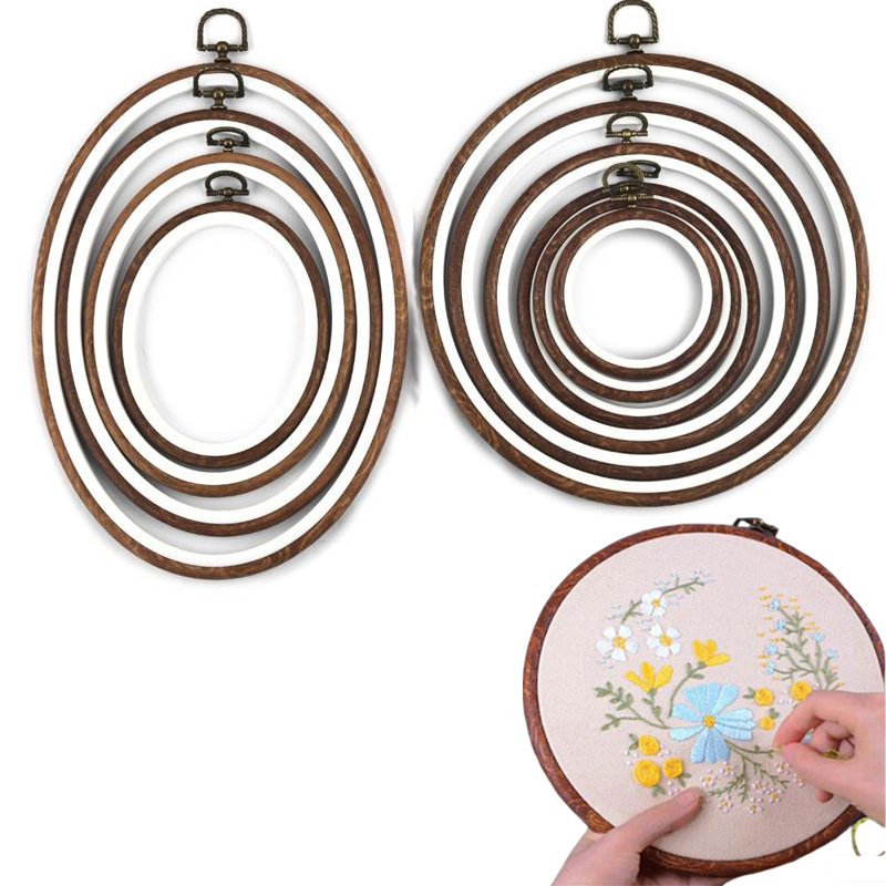 Embroidery Hoop Kit - 10 pçs ferramenta de costura redonda