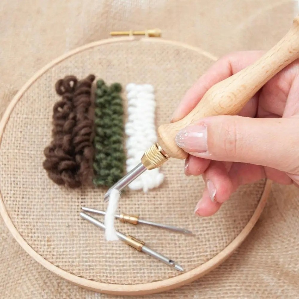 Punch Needle Kit - Conjunto de Agulhas de Punção 2.5mm/3.5mm/5mm