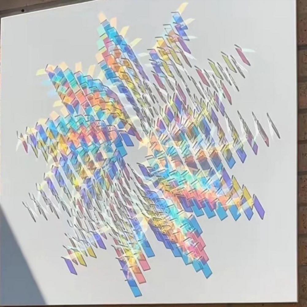 Art Craft Rainbow - Conjunto de Quadrados Acrílicos Multicamadas para