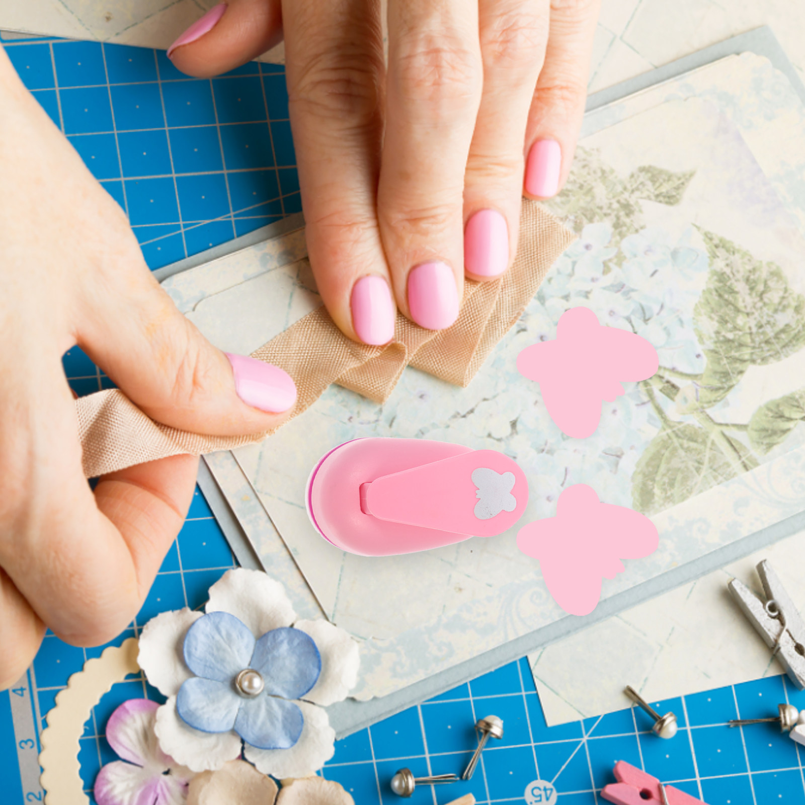 Art And Craft Photos - Perfurador de Papel Leve e Portátil