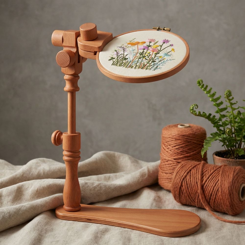 Embroidery Hoop Kit - Suporte Profissional Portátil para Bastidores de