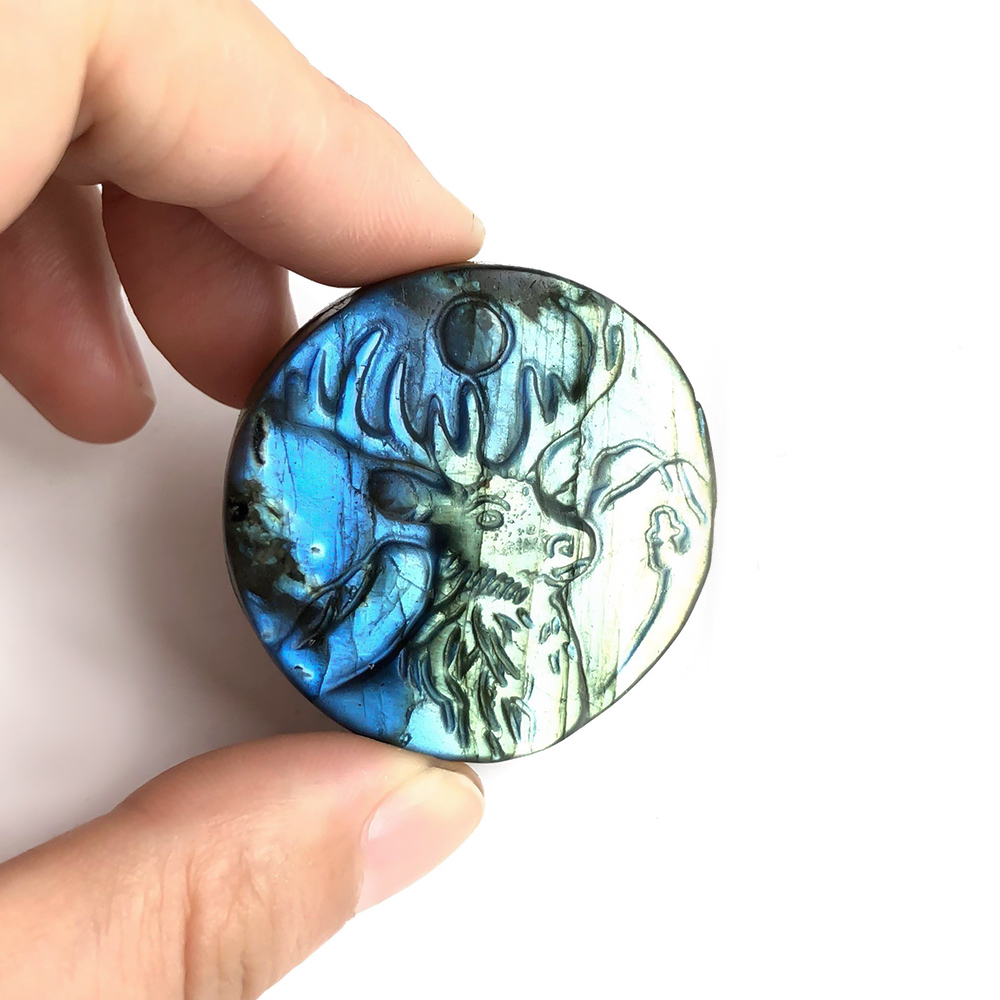 Art Craft Rainbow - 1pc arco-íris chamativo labradorite forma redonda