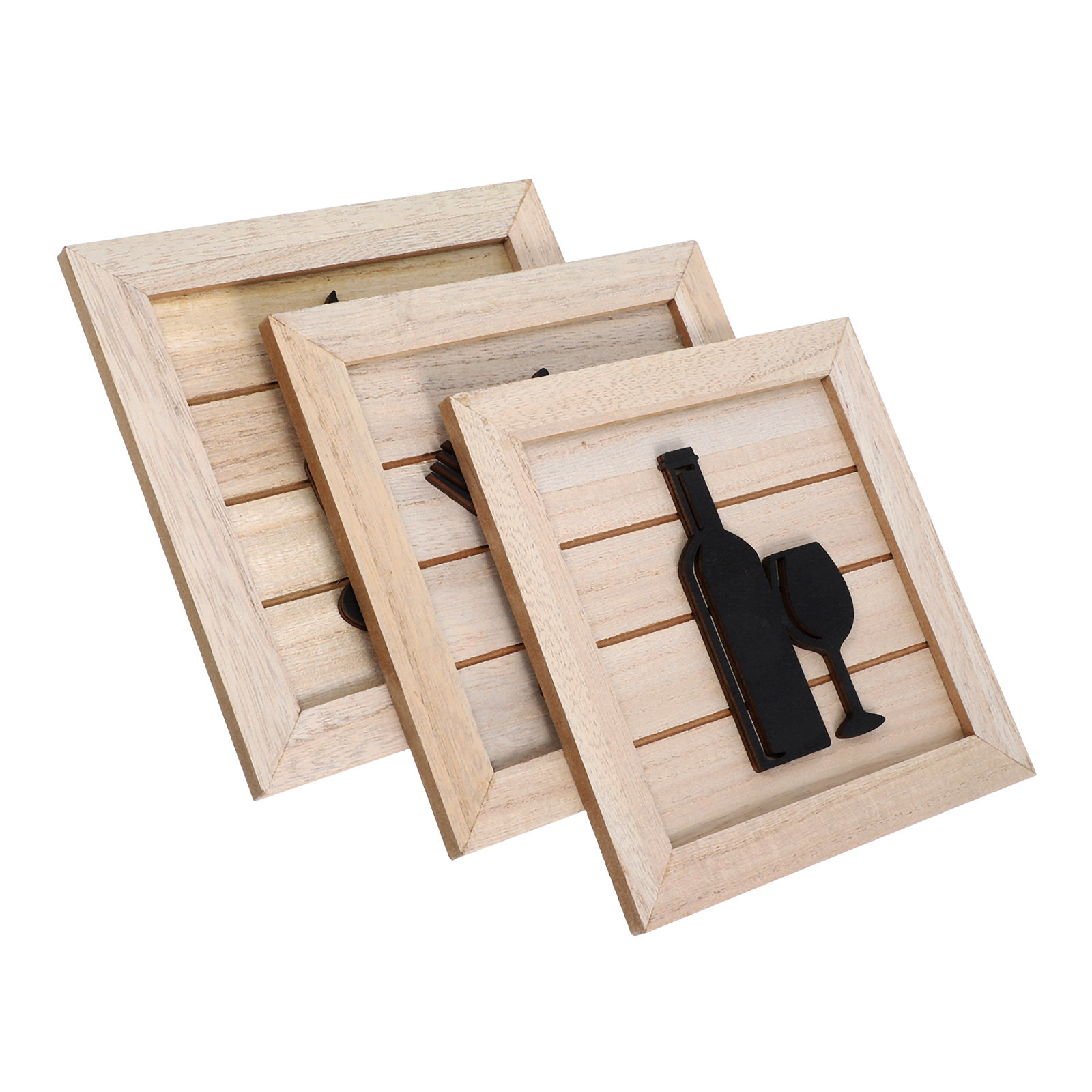 Art Craft Restaurant - Conjunto de 3 Peças de Placas