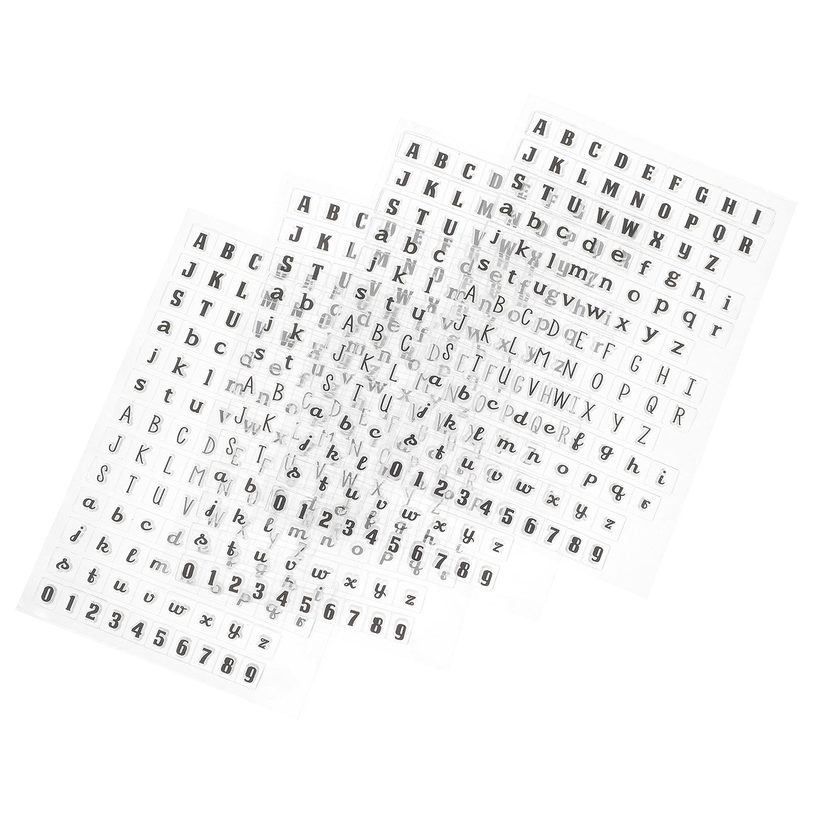 Letter S Art Craft - Conjunto de 4 Carimbos Transparentes de