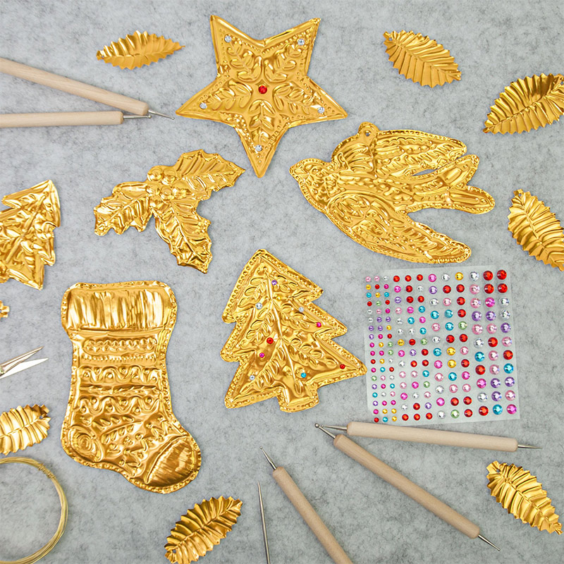 Art Craft In Paper - Diy folha de ouro arte alívio