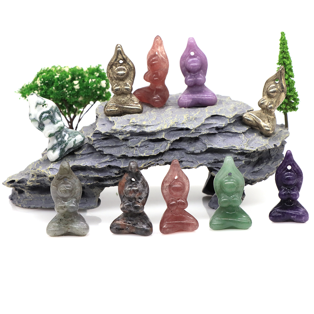 Art Craft India - Yoga Pose Deusa e Chakras Figurine,