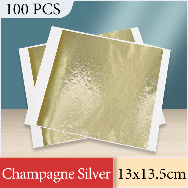 Art Craft Birthday Party - 13x13.5cm folha de papel champanhe prata