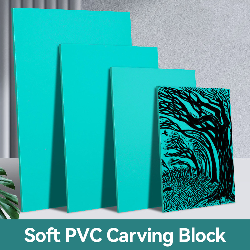 Lino Printing Block - Linóleo macio escultura bloco de borracha