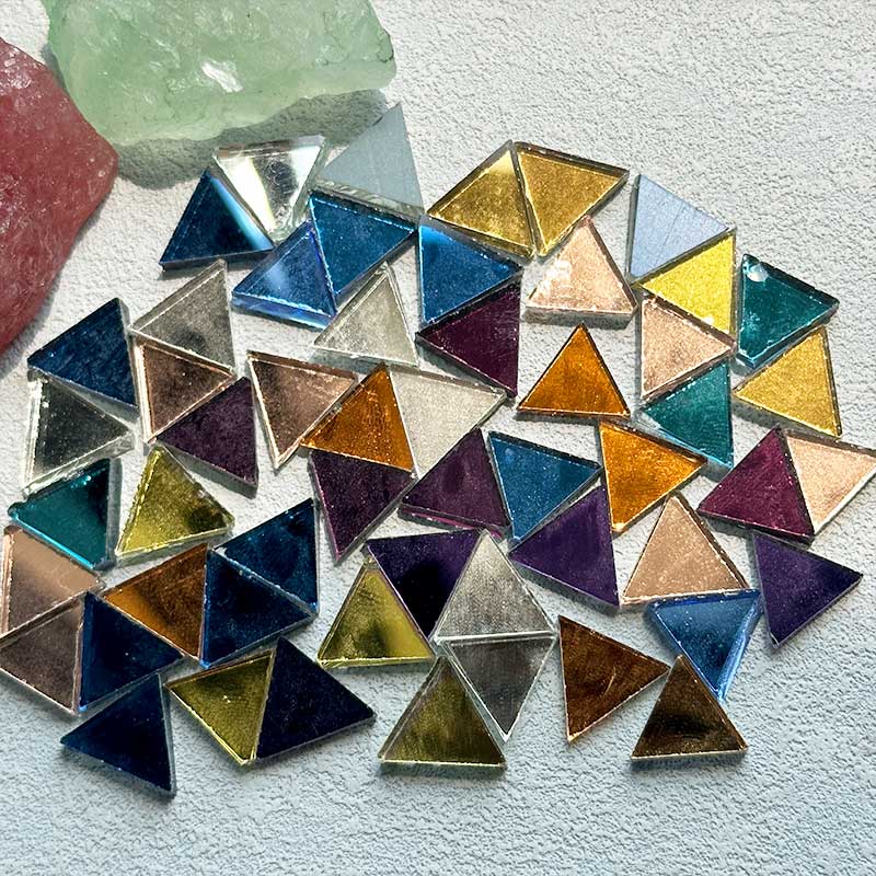 Art Craft Mirror - 100g taobao triângulo espelho mosaico telha