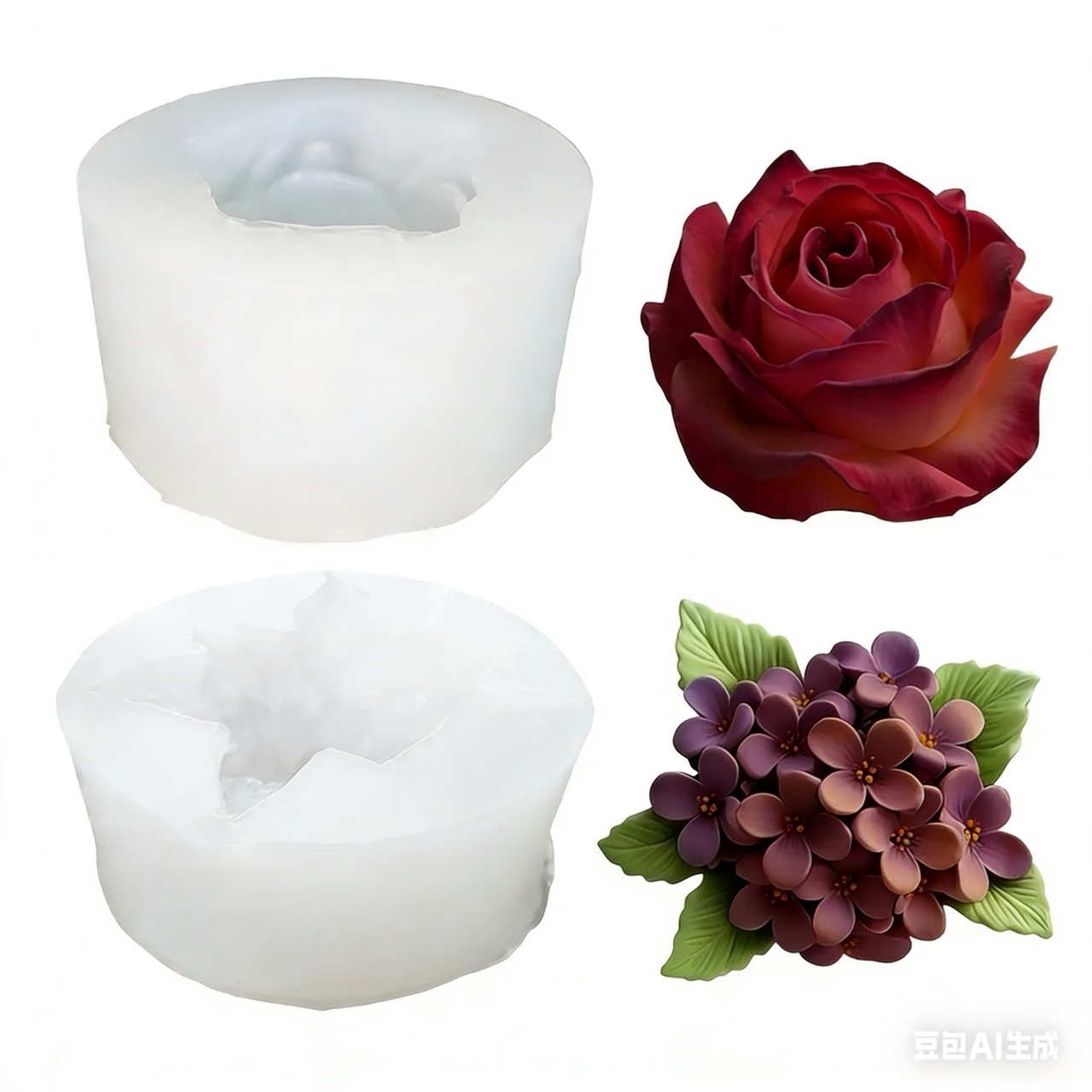 Art Craft And Design - 2 peças de moldes de silicone