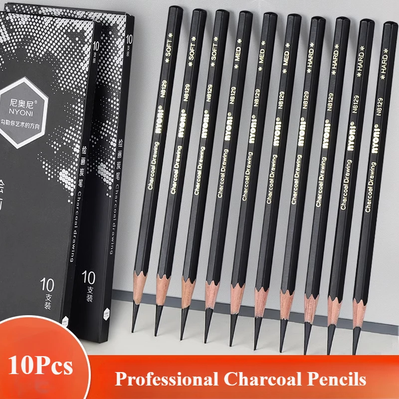 Sketching Charcoal Set - Conjunto de desenho de lápis de