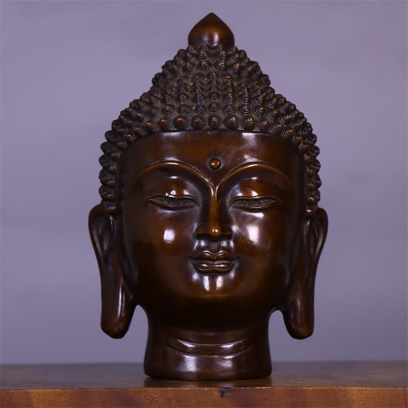 Cabeça de Buda em Cobre Sólido - Art Craft India avaliação e preço