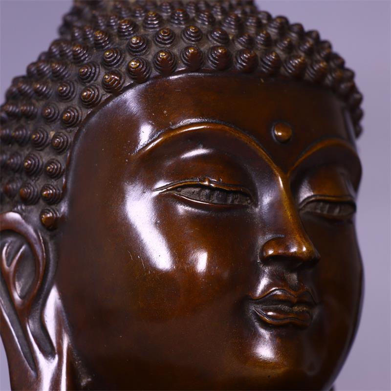Cabeça de Buda em Cobre Sólido - Art Craft India avaliação e preço