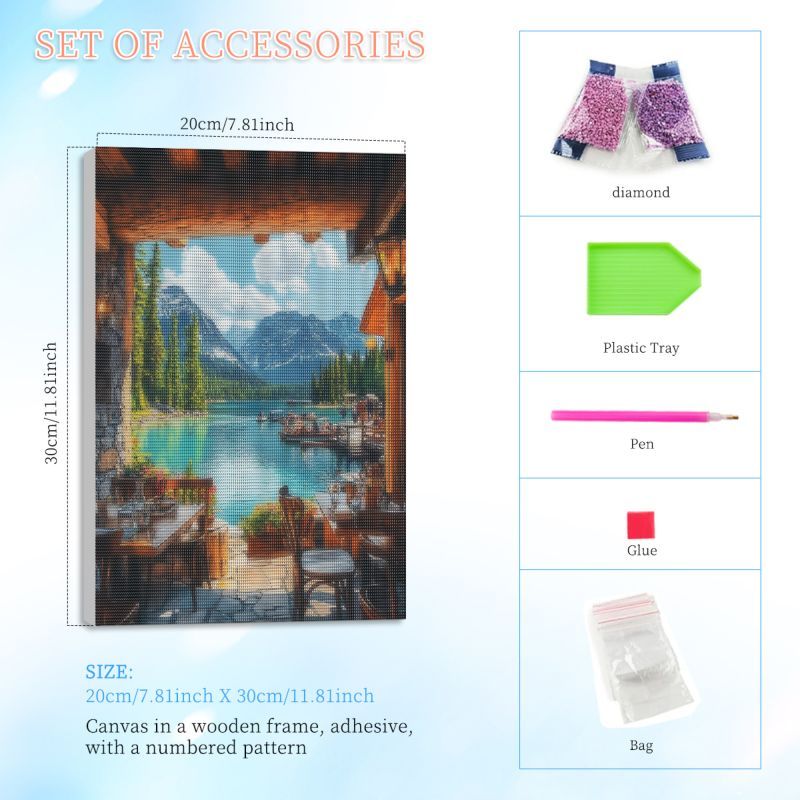 RUOPOTY Kit de Pintura Diamant - Art Craft Restaurant avaliação e preço