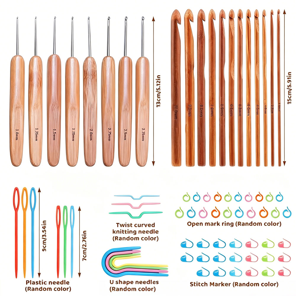 Conjunto de 74 Agulhas de Croc - Art Craft Material avaliação e preço