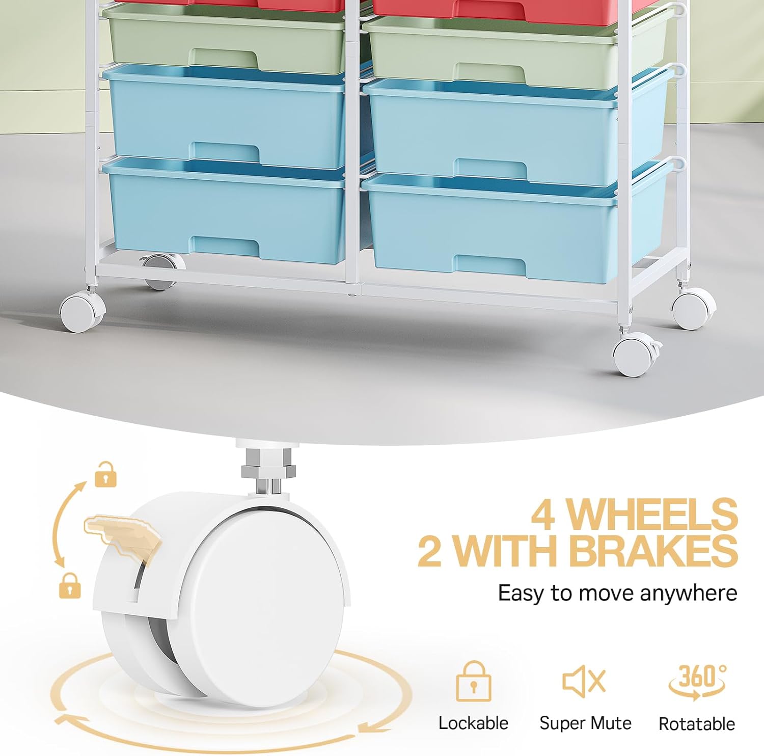Carrinho de Armazenamento com  - Art Craft Rainbow avaliação e preço