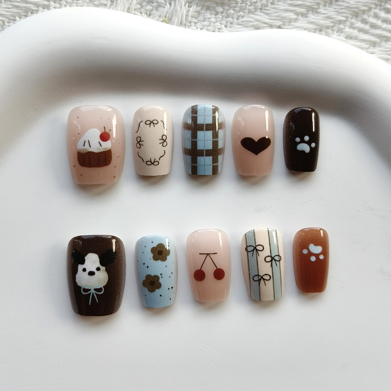 10 Peças de Unhas Postiças Est - Art Craft Handmade avaliação e preço