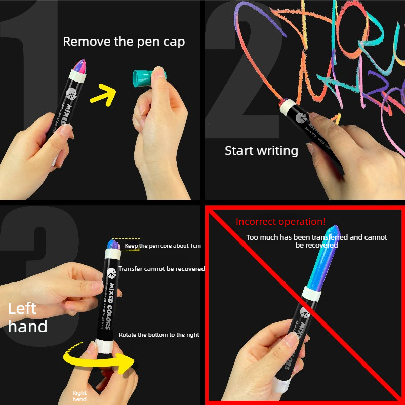 1 Caneta Marcadora de Tinta Só - Art Craft Rainbow avaliação e preço