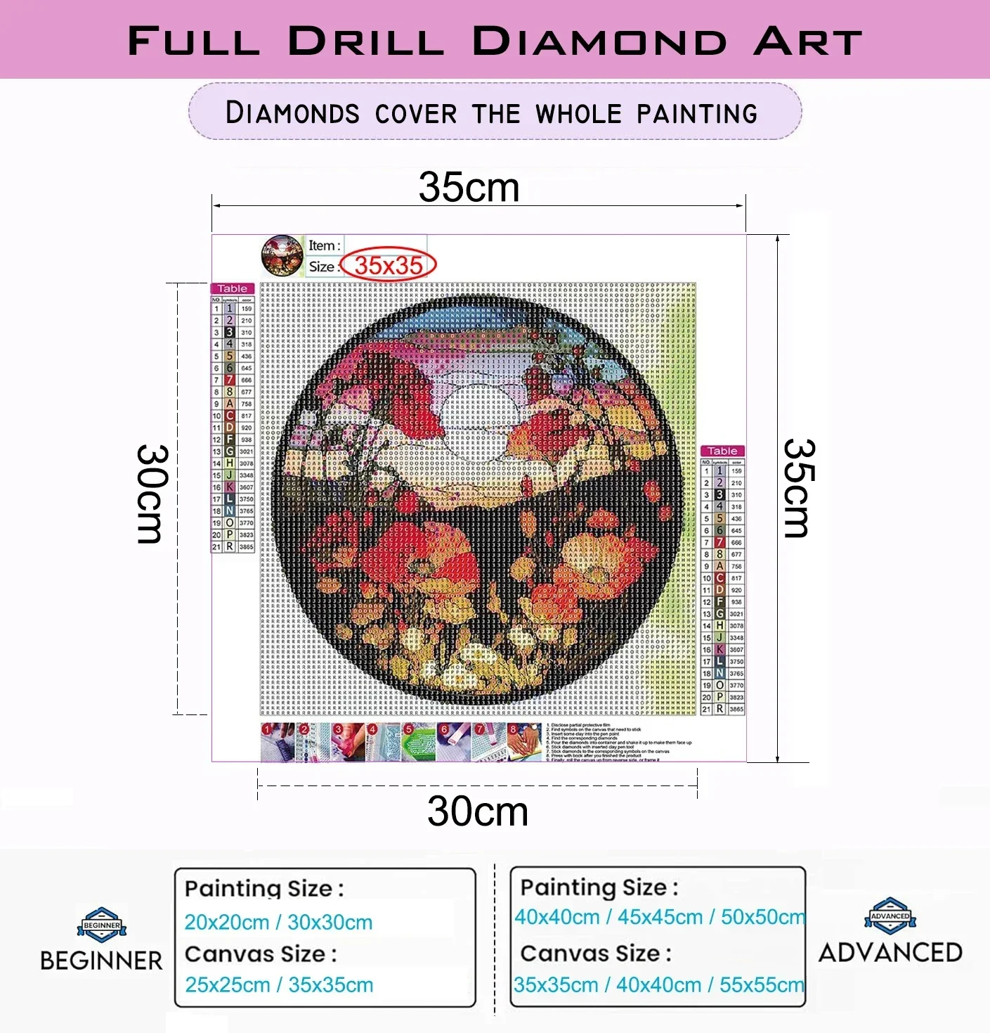 Pintura Diamante DIY: Vila Col - Art Craft Village avaliação e preço
