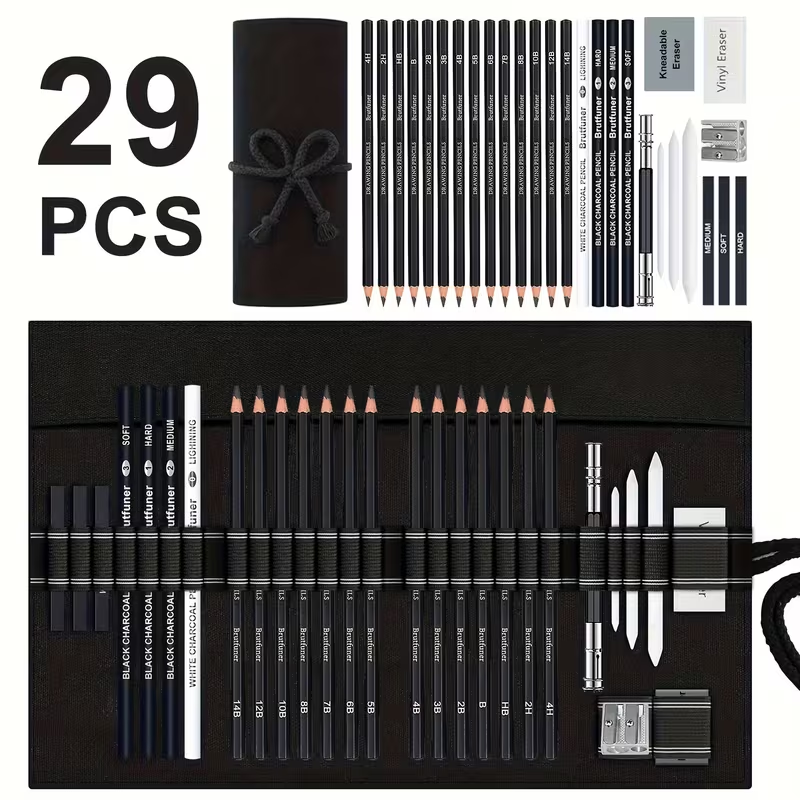 Brutfuner 18/29 Pro Conjunto d - Sketching Charcoal Set avaliação e preço