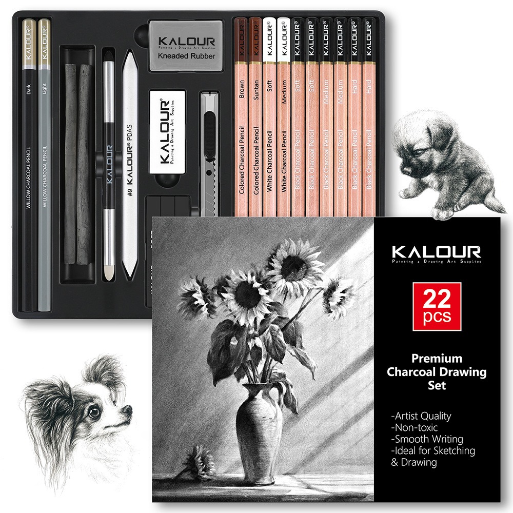 Conjunto de Ferramentas de Des - Sketching Charcoal Set avaliação e preço
