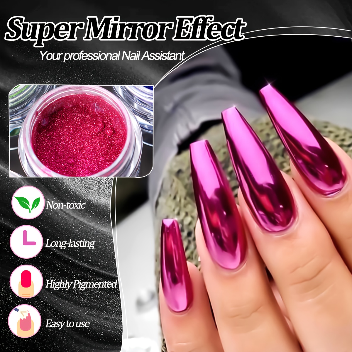 Conjunto de 12 Cores de Pó Cro - Art Craft Mirror avaliação e preço