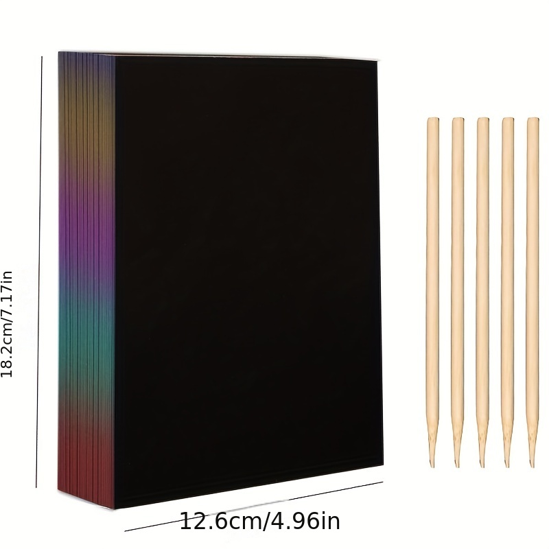 50 folhas de papel mágico para - Art Craft Rainbow avaliação e preço