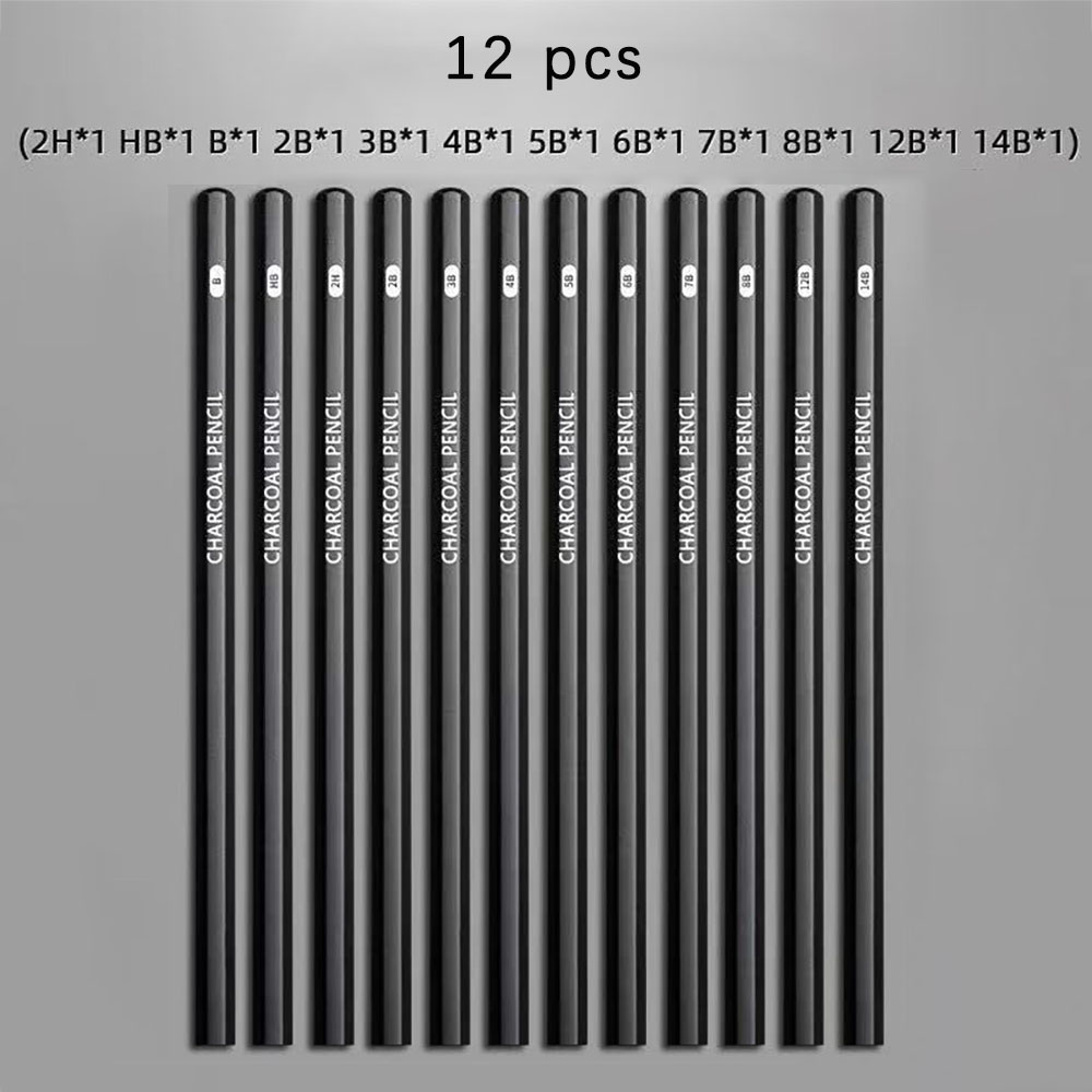 Conjunto de 12 Lápis de Desenh - Sketching Charcoal Set avaliação e preço
