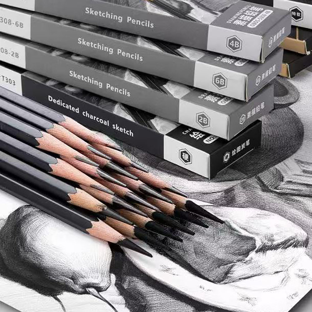 Conjunto de 12 Lápis de Desenh - Sketching Charcoal Set avaliação e preço