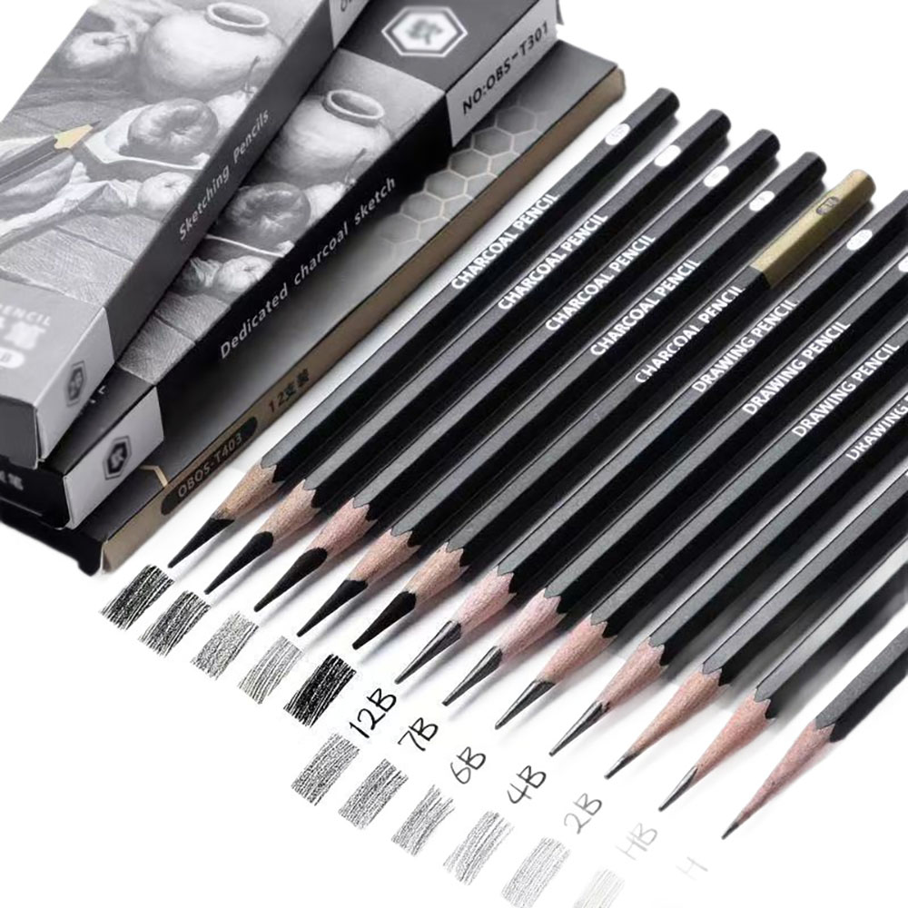 Conjunto de 12 Lápis de Desenh - Sketching Charcoal Set avaliação e preço