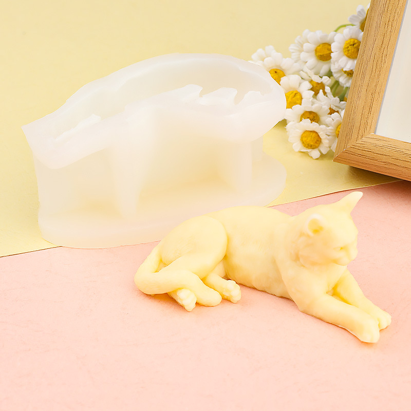 Criativo deitado gato molde de - Art Craft Show avaliação e preço