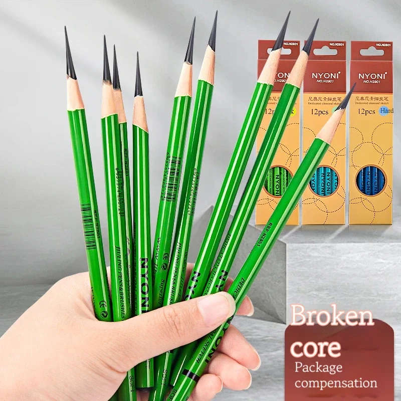 10/12 pçs conjunto de lápis de - Sketching Charcoal Set avaliação e preço