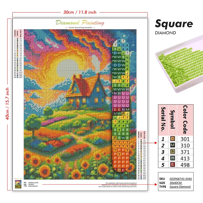 Kit de Pintura Diamante 5D DIY - Art Craft Village avaliação e preço