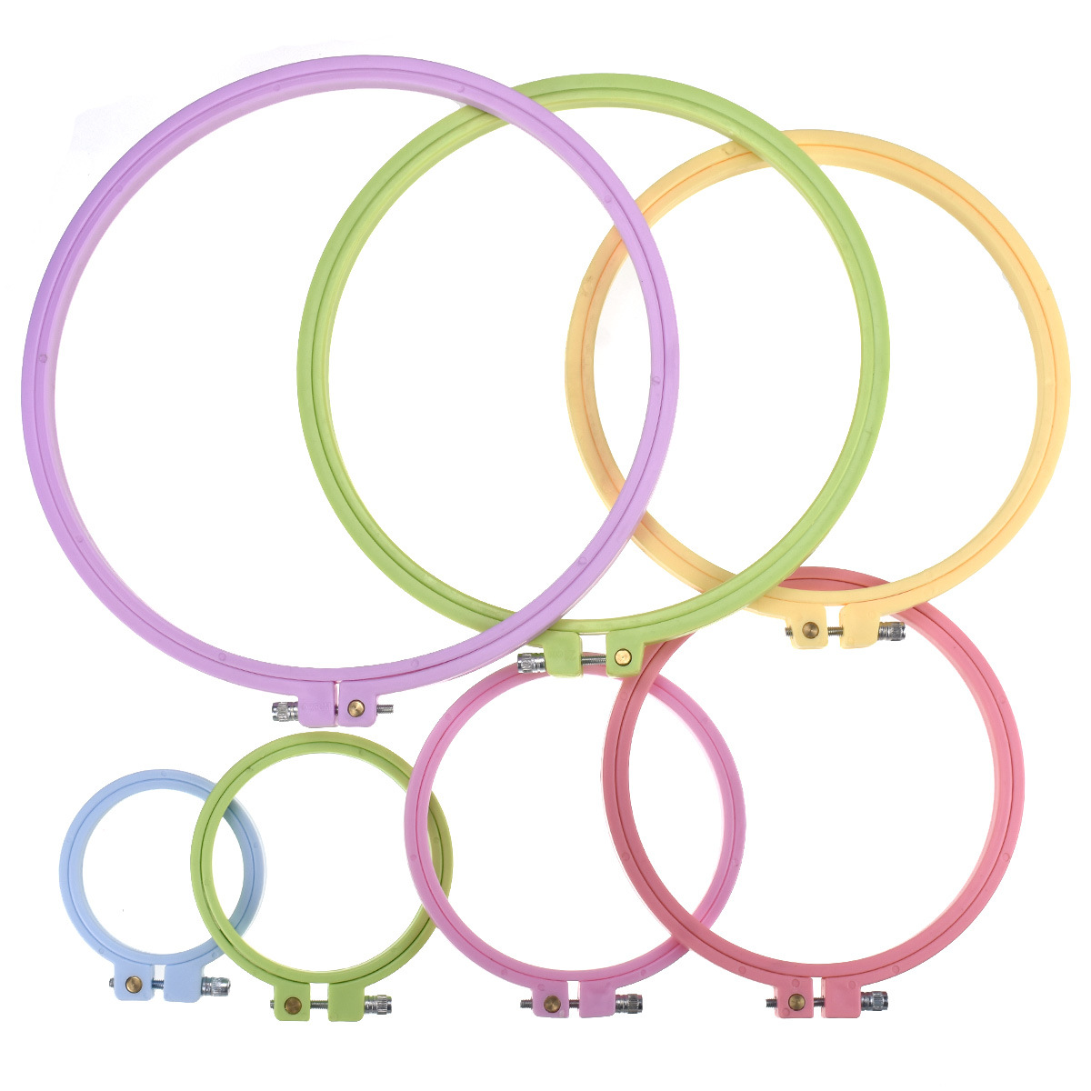 Aros de Bordado Redondos em Pl - Embroidery Hoop Kit avaliação e preço