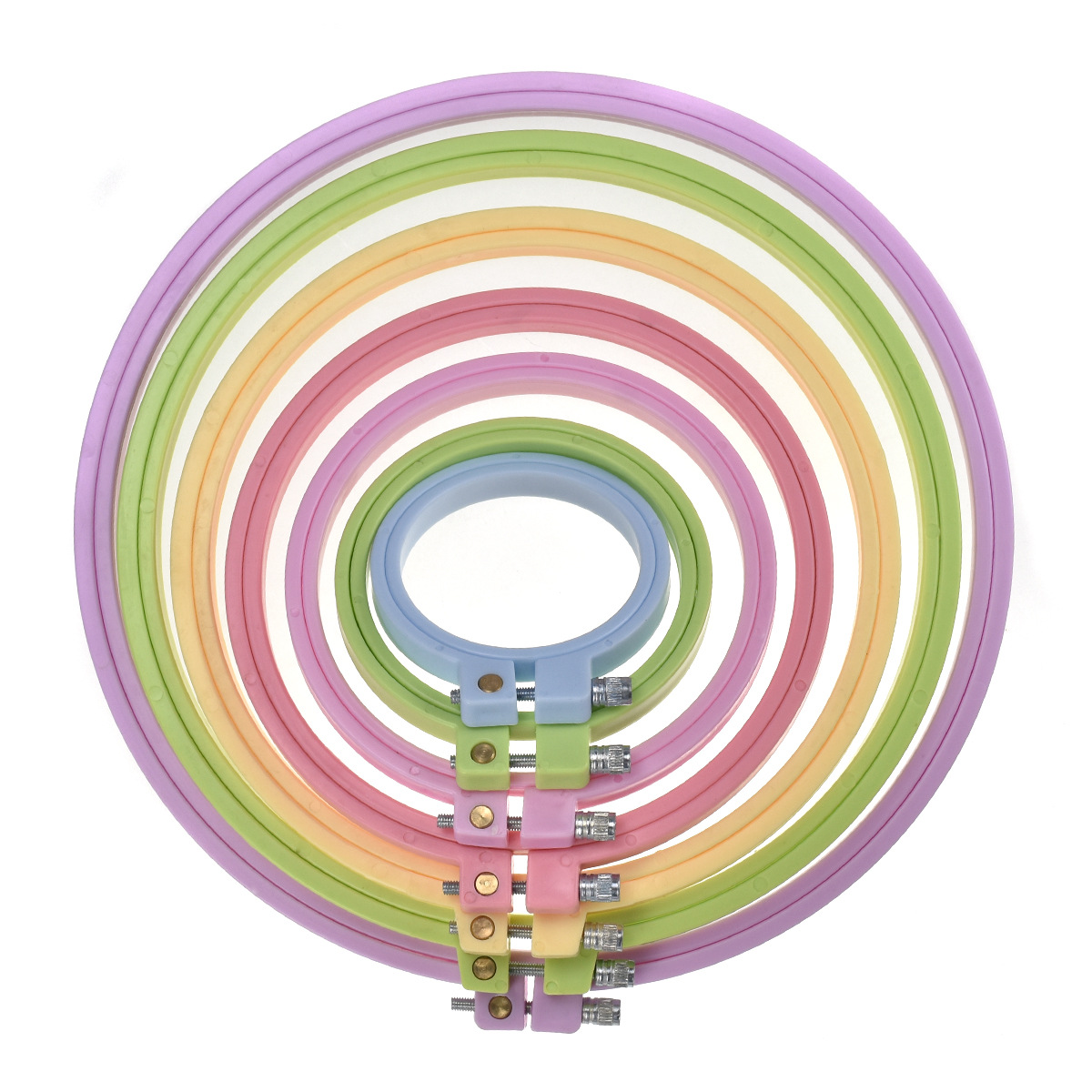 Aros de Bordado Redondos em Pl - Embroidery Hoop Kit avaliação e preço