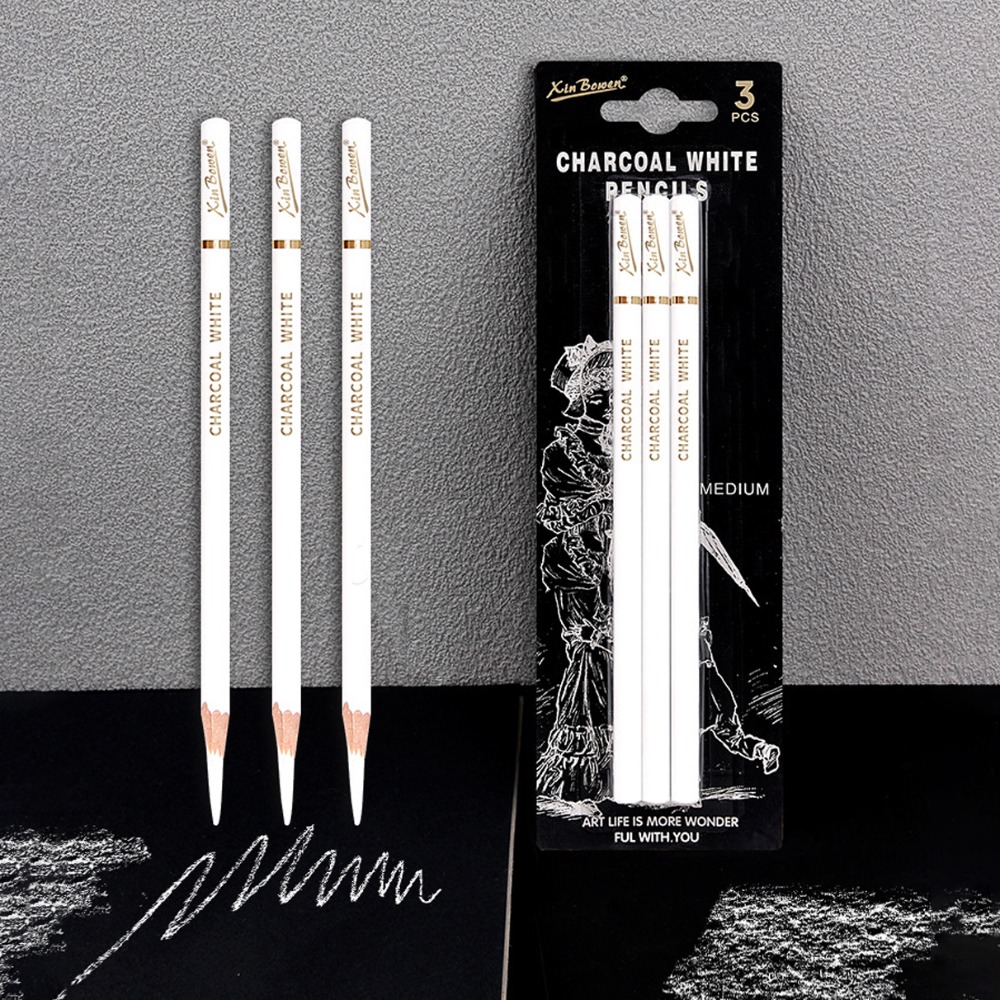 Conjunto de 3 Lápis de Carvão  - Sketching Charcoal Set avaliação e preço