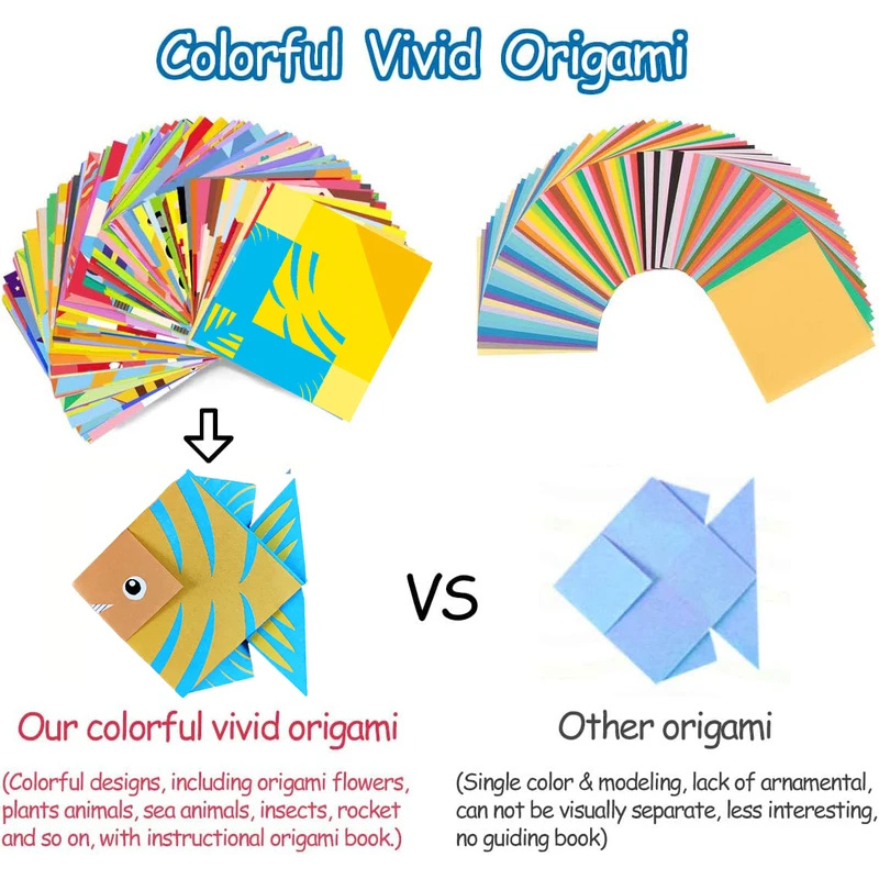 Kit de origami com 30/96 folha - Art Craft Rainbow avaliação e preço