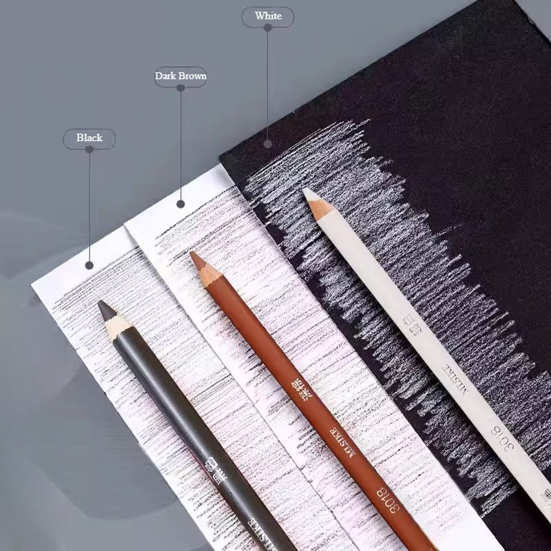 Mlsike lápis de carvão colorid - Sketching Charcoal Set avaliação e preço