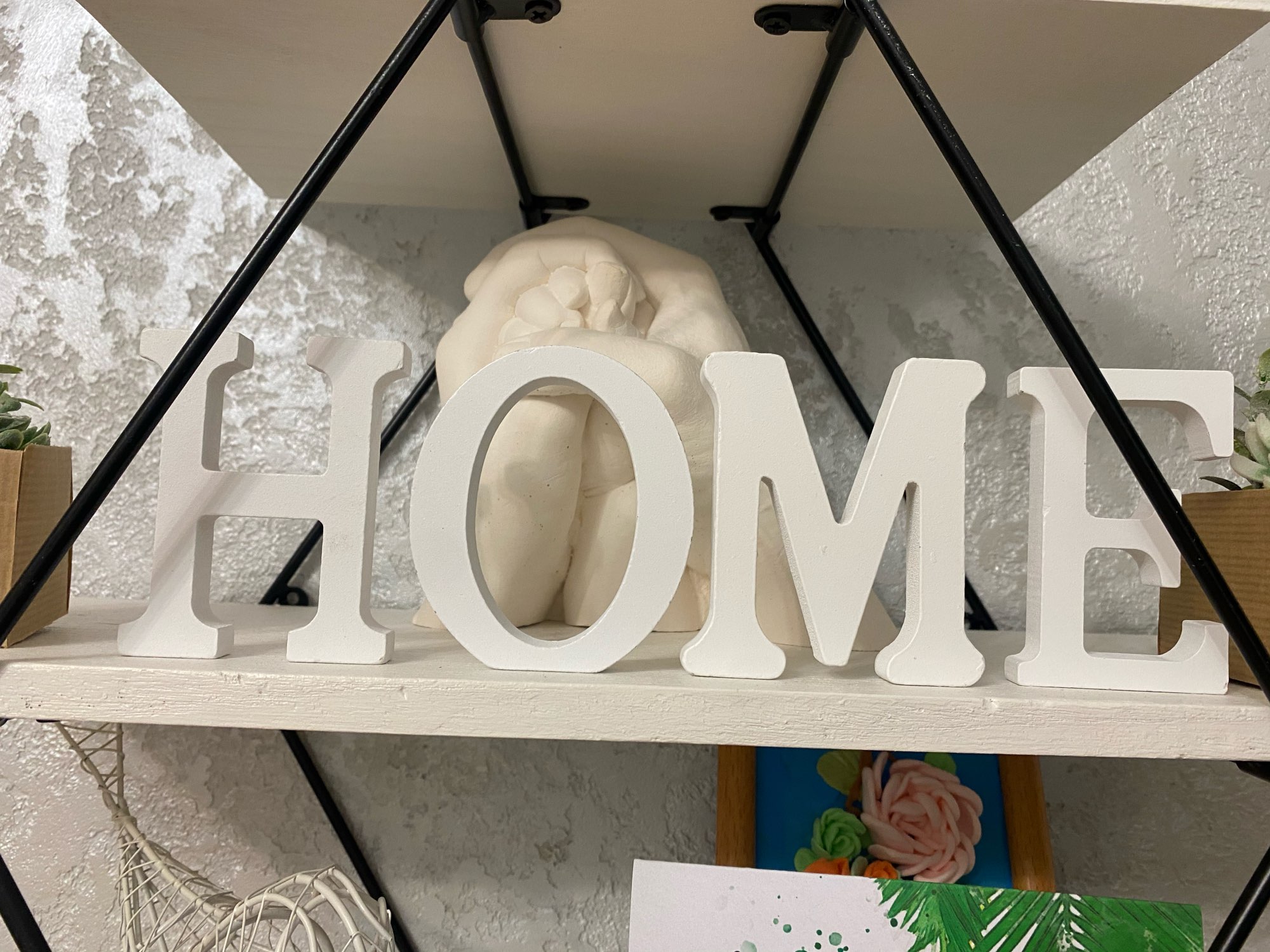 Letras brancas de madeira em i - Art Craft And Design avaliação e preço