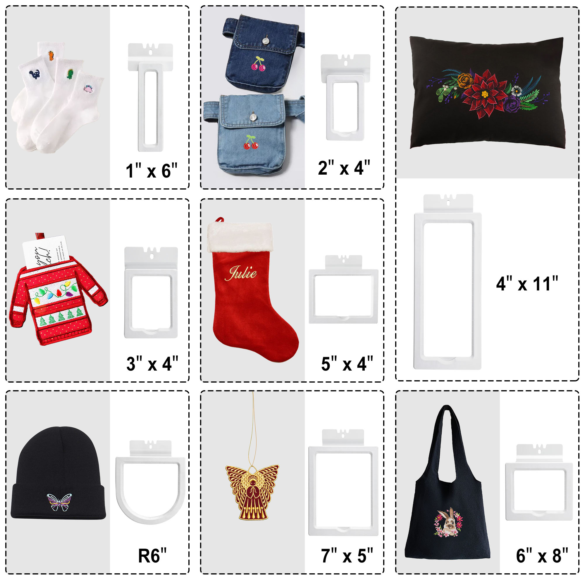 Kit de bastidores magnéticos 8 - Embroidery Hoop Kit avaliação e preço