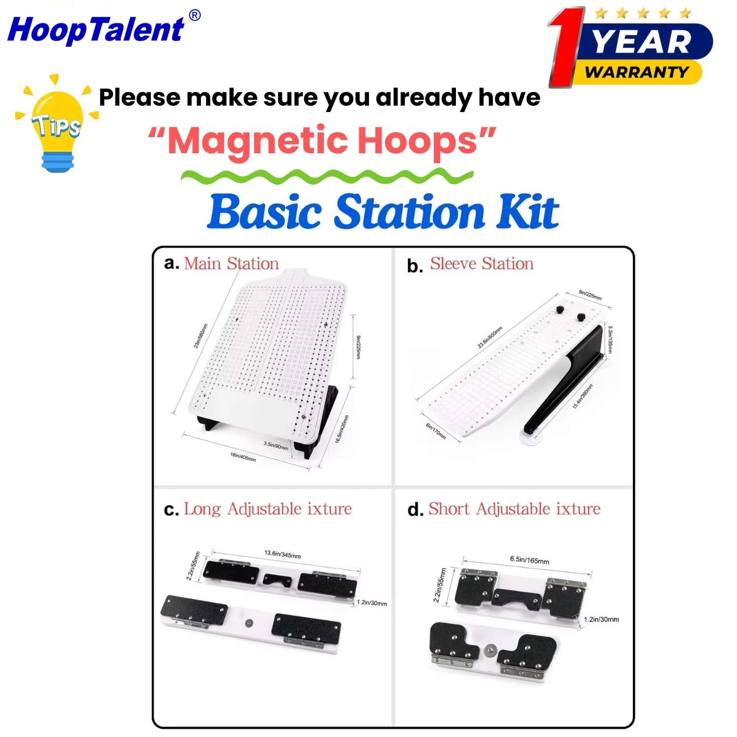 Kit de Estação de Encaixe para - Embroidery Hoop Kit avaliação e preço