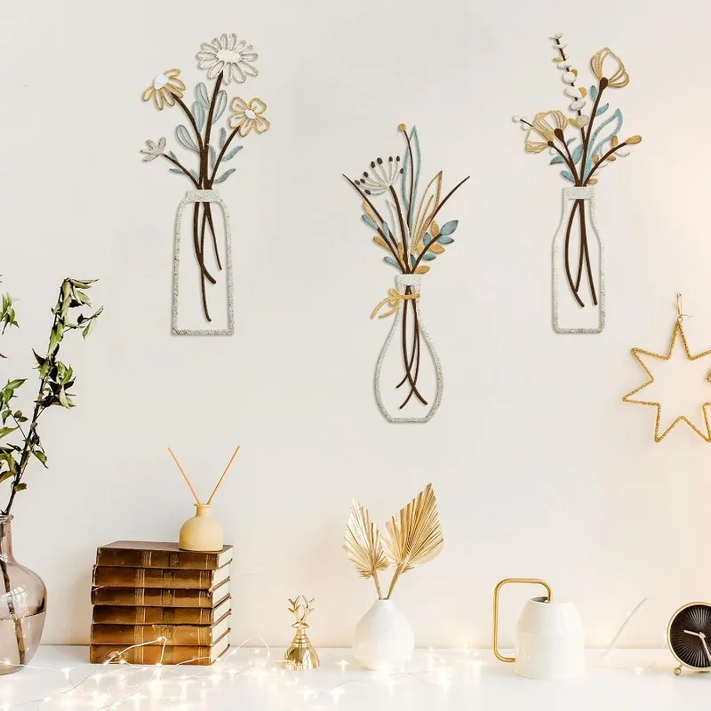 Conjunto de 3 Peças de Flores  - Art Craft Room avaliação e preço