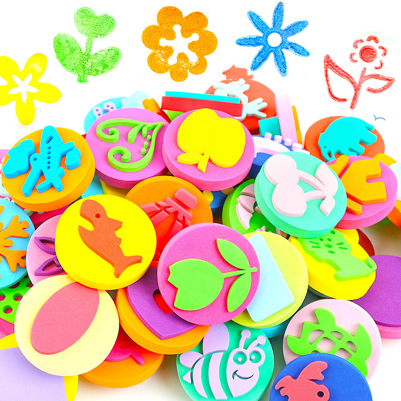 6 pçs/saco selos de espuma par - Art Craft For 3 Year Old avaliação e preço